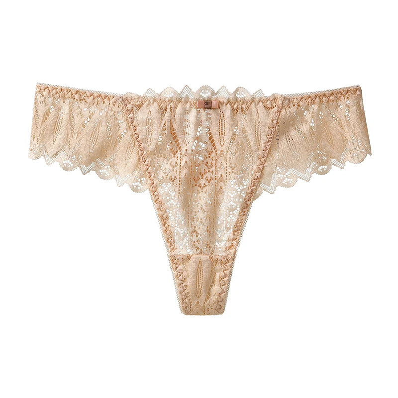 Lingerie Renda Transparente Feminina Cintura Baixa Sexy
