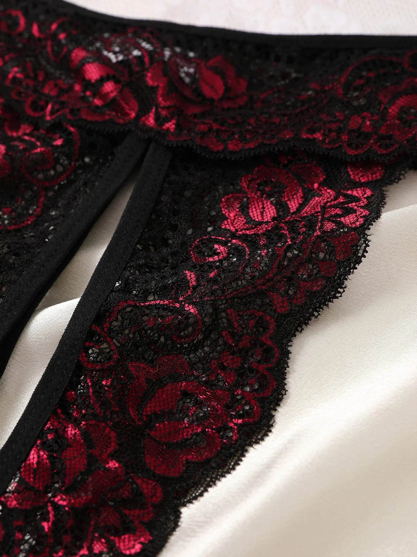 Renda Sexy Malha intima Confortável Cintura Baixa