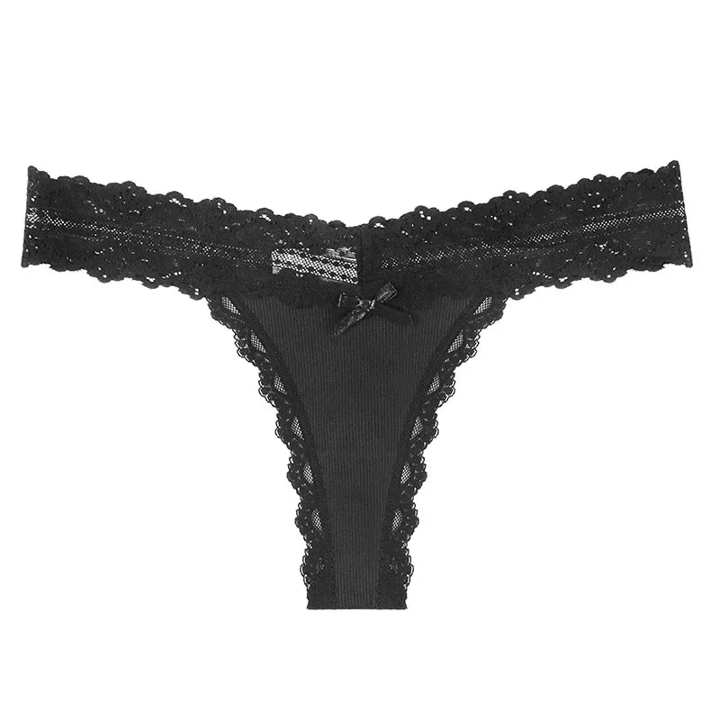 Calcinha Feminina Floral Renda Cintura Baixa Ultra Fino Respirável