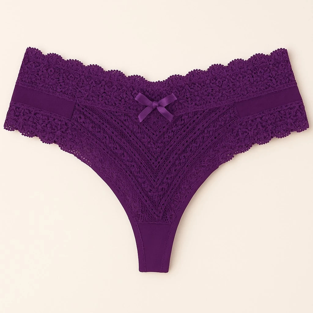 Calcinhas Sexy Renda Fio Duplo Conforto Lingerie Feminina