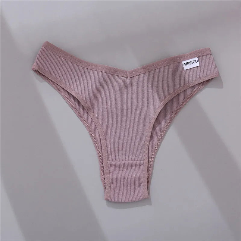 Lingerie 5 Pçs  Calcinha Feminina de Algodão