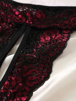Renda Sexy Malha intima Confortável Cintura Baixa