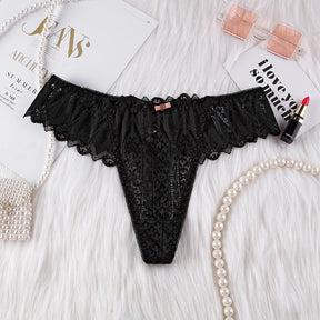 Lingerie Renda Transparente Feminina Cintura Baixa Sexy