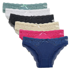 Calcinha Feminina Renda Sexy em Algodão Delicado