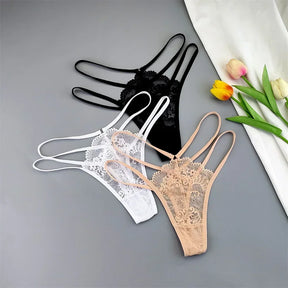 Calcinha Renda Cinta Dupla Cintura Baixa Sexy