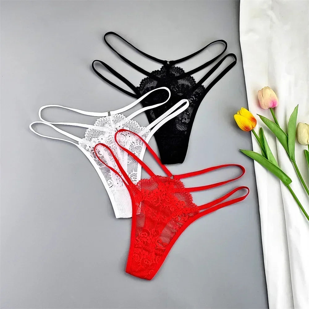 Calcinha Renda Cinta Dupla Cintura Baixa Sexy