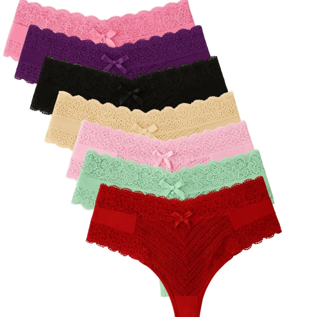 Calcinhas Sexy Renda Fio Duplo Conforto Lingerie Feminina
